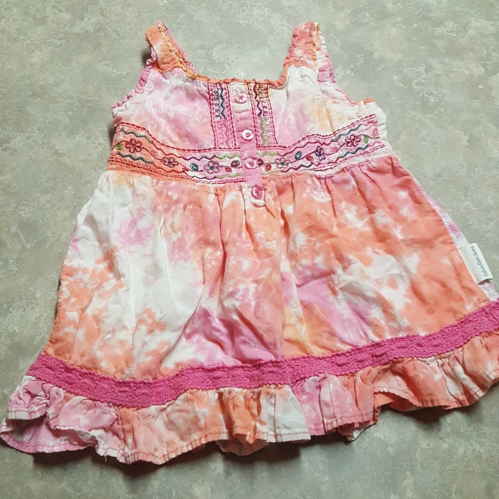 Caivin klein jeans 2t tie-dye dress baby girl